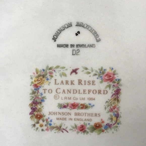 Vintage 1984 Johnson Brothers Lark Rise to Candleford Oval Serving Platter - Picture 6 of 6